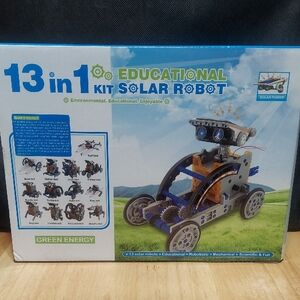 NEW 13-in-1 Solar Robot Kit STEM Educational DIY Science Toy Solar Power No Batt